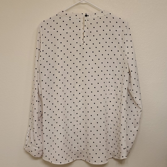 New York and Company Polka Dot Blouse - Picture 4 of 6